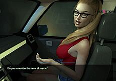 Aby’s Car Blowjob to Alex With Full Swallow