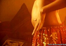Cute Indian Lady Undresses and Dances Erotically in Striptease Teasing Nude