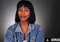 Jenna Foxx's natural beauty shines in her self-love scene