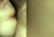 real tinder girl bends over for doggystyle sex with her boyfriend