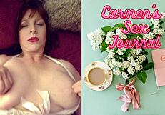 granny carmen's throwback fuck and cum