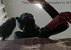 Can Laura Handle Deepthroat Cum in Her Heels?