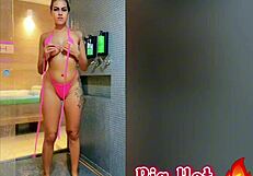 Brazilian Babe Invites Steamy Shower in Favorite Motel