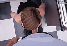 Step sister helps nerd in dating game