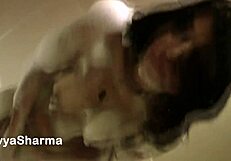 Horny desi auntie's solo play in the bathroom