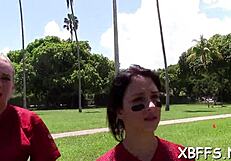 I saw my bff babes get roughly impaled on jock with tight pussies