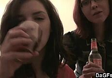 Two Teen Lesbians Play In Bedroom