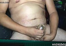 Solo Masturbation with Fleshlight Leading to Hot Cumshot