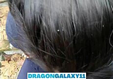 Detailed Outdoor Blowjob Scene With Brunette Babe In The Park