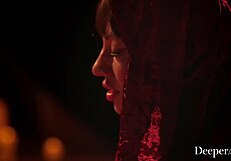 deeper masochistic beauty kenna is blindfolded and flogged