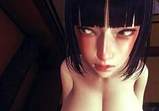 pov hinata hyuga uses her sensual body to get fucked hard