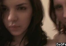 Two Teen Lesbians Play In Bedroom