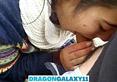 Detailed Outdoor Blowjob Scene With Brunette Babe In The Park