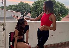 Big tits and hot cum showers in taboo lesbian scenes