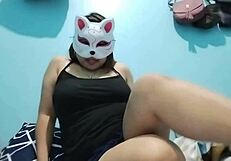 Wow! Busty Asian Babe Goes Wild with Banana Fruit Fetish Play