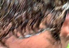 Ghetto bitch sucks and fucks hard outdoors!