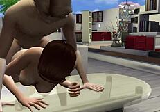 Young Sims Character Fucks His Friend in Wild 3D Hentai Action