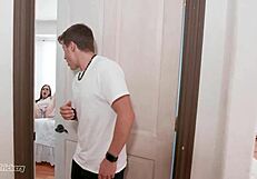 College teen tricked into fucking her stepbrother?