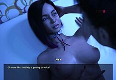 Dreams of Desire features a bottle spinning game with three girls leading to lesbian sex between Alice and the landlady