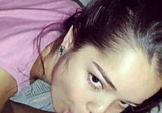 White wolf shares nocturnal deepthroat adventure with wife