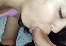 White wolf shares nocturnal deepthroat adventure with wife