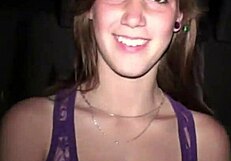 Young Cute Teen 18+ Girl Alexis Crystal At Public Dogging Location