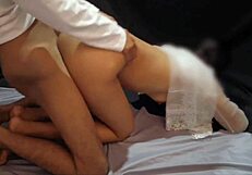 just look at this hot Asian teen bent over for hardcore action