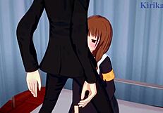 Miko Ino, Tsubame Koyasu, Yu Ishigami in wild sex from Kaguya-sama hentai.