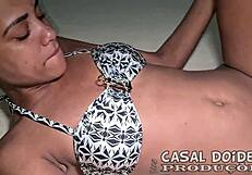 mulatinha couldn't take the big cock in ass but fucked for cum in mouth