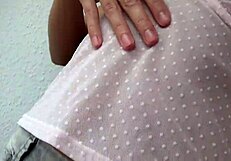 Camilla Moon Shows Off Big Nipples Through Pink Underwear in Close-Up