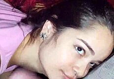 White wolf shares nocturnal deepthroat adventure with wife