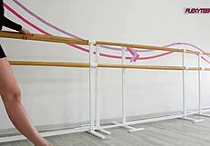 Blonde Teen Sigarga Does Hot Spreads on Sofa During Naked Yoga Workout