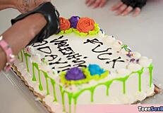 Cute Teen Goth Stepsister and BFF Both Fucked Hard in Free Pussy Style.