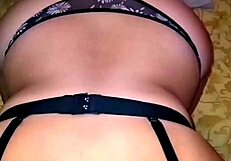 Wow! Latina wife sucks husband's cock before doggy fuck and creampie!