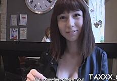 Amateur gets nude, sucks cock in reality porn casting