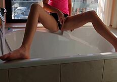 Hot Extreme Girl Squirts Hard In Front Of Window!