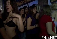 Group of amateurs have fun with oral stimulation parties