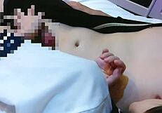 Beautiful amateur couple’s erotic photoshoot with a hot sailor costume and a cumming ending