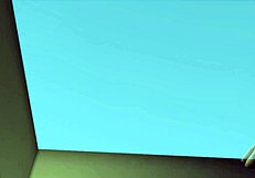 an animated blowjob scene with a monster ends in a messy creampie.