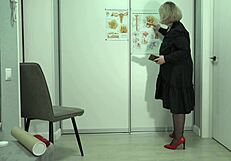 students, what are you thinking during my lesson? i'm the curvy milf with big ass masturbating solo