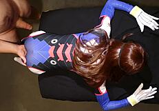 overwatch cosplay tiny d va moans on thick cock