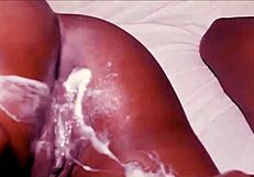 Creamie feels excited as she watches her friend get fucked by two big black cocks