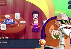 Chi Chi's Naughty Handjob For Roshi In Parody