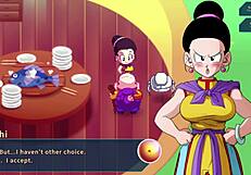 Chi Chi's Naughty Handjob For Roshi In Parody