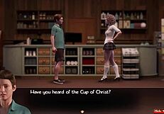 Treasure of nadia milf gives blowjob and assfuck creampie