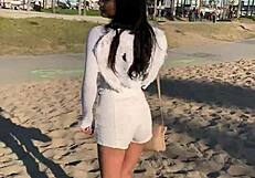 Petite Asian Teen Avery Black Fucked in Car POV.