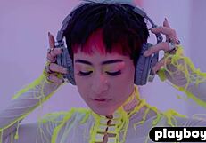 Mia Valentine Teases With Big Ass Striptease And Posing