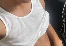 amateur girl enjoys her afternoon alone