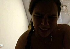 Pretty Colombian teen gets her ass fucked hard and fast