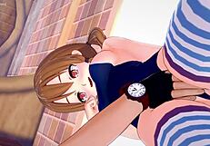 la hermanastra quiere cariño usando su traje de baño